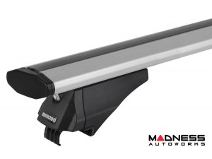Alfa Romeo Stelvio Roof Rack Cross Bars - for models w/ factory roof rails - Silver